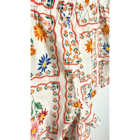 Floral Postcard Poplin Boxer Pajama Shorts Old Navy Size XL - Picture 3 of 5